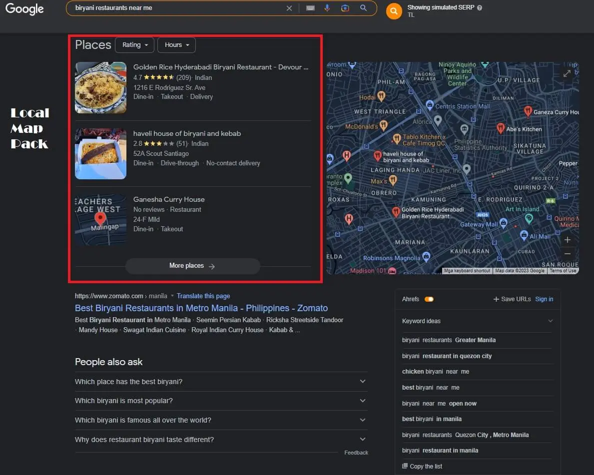 local map pack on search local map pack on search