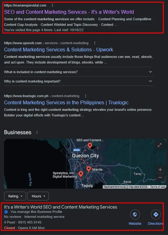 local map pack ranking example local map pack ranking example