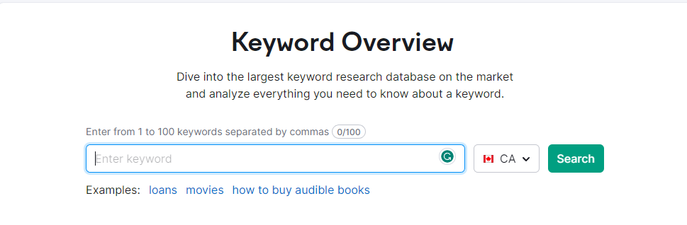 semrush keyword overview tool semrush keyword overview tool