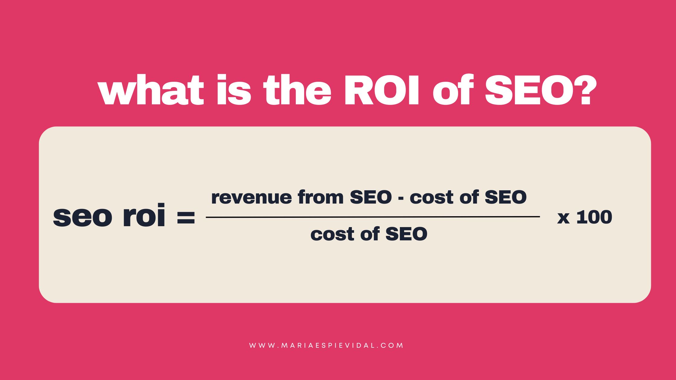 roi of seo services vs seo pricing