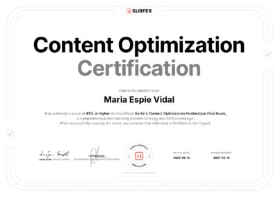 SurferSEO Masterclass Content Optimization